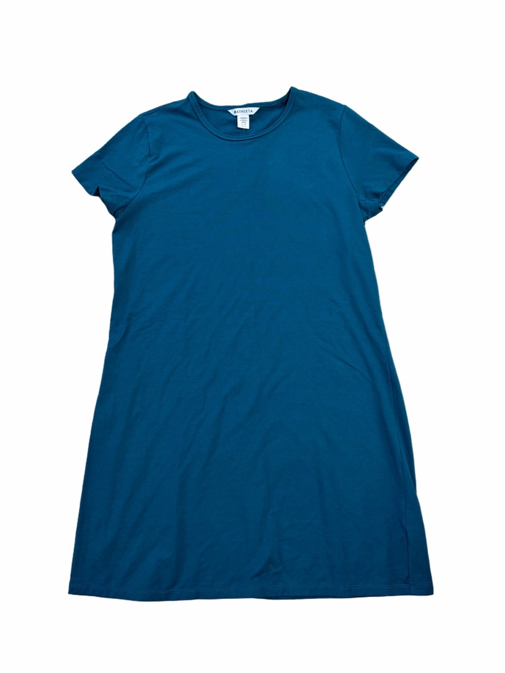Athleta Women’s Size Large Teal Essential Tee Dress